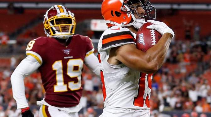 Player who talked way onto Browns returns punt for TD